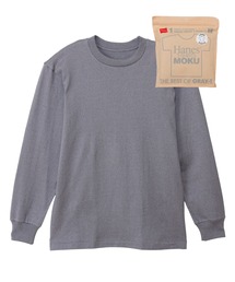 Hanes/ヘインズ  1P Hanes T-SHIRTS MOKU クルーネックロングスリーブTシャツ