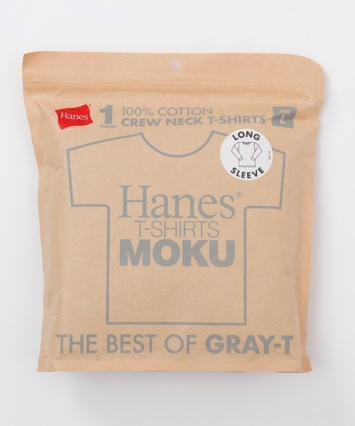 A BAG OF CHIPS(アバッグオブチップス)の「Hanes/ヘインズ 1P Hanes T-SHIRTS MOKU クルーネックロングスリーブTシャツ(Tシャツ/カットソー・メンズ・ヘザーグレー・XL/L/M/S)」の4枚目の写真