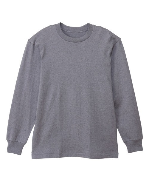 A BAG OF CHIPS(アバッグオブチップス)の「Hanes/ヘインズ 1P Hanes T-SHIRTS MOKU クルーネックロングスリーブTシャツ(Tシャツ/カットソー・メンズ・ヘザーグレー・XL/L/M/S)」の2枚目の写真