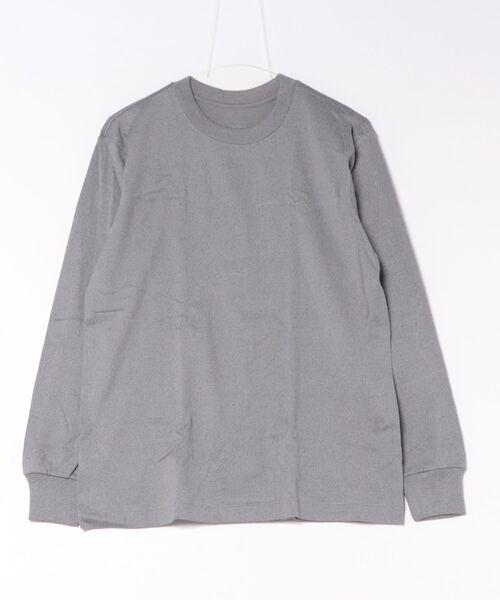 A BAG OF CHIPS(アバッグオブチップス)の「Hanes/ヘインズ 1P Hanes T-SHIRTS MOKU クルーネックロングスリーブTシャツ(Tシャツ/カットソー・メンズ・ヘザーグレー・XL/L/M/S)」の5枚目の写真