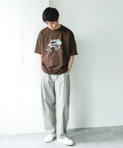Snow Peak（スノーピーク）の「『別注』Snow Peak Apparel×DOORS　WA/AC FAMILY CAMP T-SHIRTS（Tシャツ/カットソー・メンズ・チャコールグレー/ブラウン/カーキ/ホワイト・MEDIUM/LARGE/X-LARGE）」の8枚目の写真