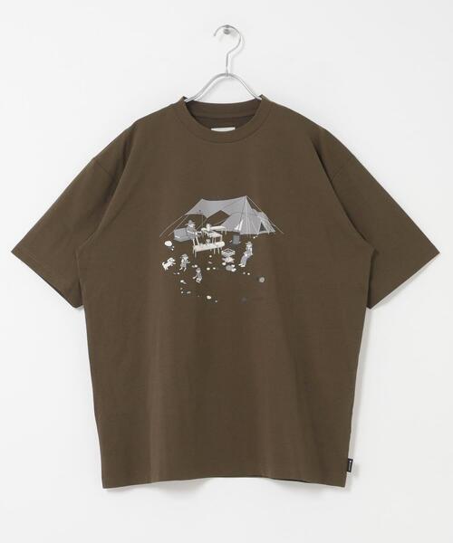Snow Peak（スノーピーク）の「『別注』Snow Peak Apparel×DOORS　WA/AC FAMILY CAMP T-SHIRTS（Tシャツ/カットソー・メンズ・チャコールグレー/ブラウン/カーキ/ホワイト・MEDIUM/LARGE/X-LARGE）」の9枚目の写真