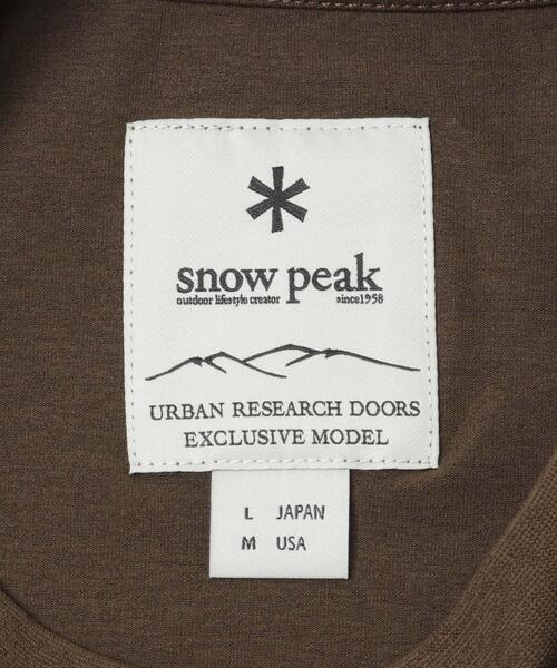Snow Peak（スノーピーク）の「『別注』Snow Peak Apparel×DOORS　WA/AC FAMILY CAMP T-SHIRTS（Tシャツ/カットソー・メンズ・チャコールグレー/ブラウン/カーキ/ホワイト・MEDIUM/LARGE/X-LARGE）」の15枚目の写真