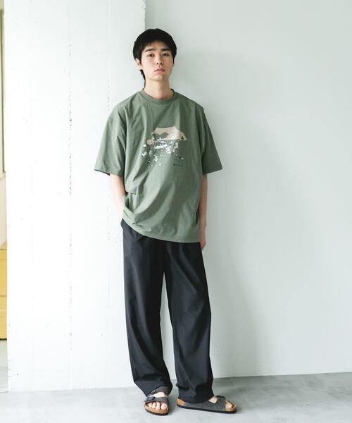 Snow Peak（スノーピーク）の「『別注』Snow Peak Apparel×DOORS　WA/AC FAMILY CAMP T-SHIRTS（Tシャツ/カットソー・メンズ・チャコールグレー/ブラウン/カーキ/ホワイト・MEDIUM/LARGE/X-LARGE）」の22枚目の写真