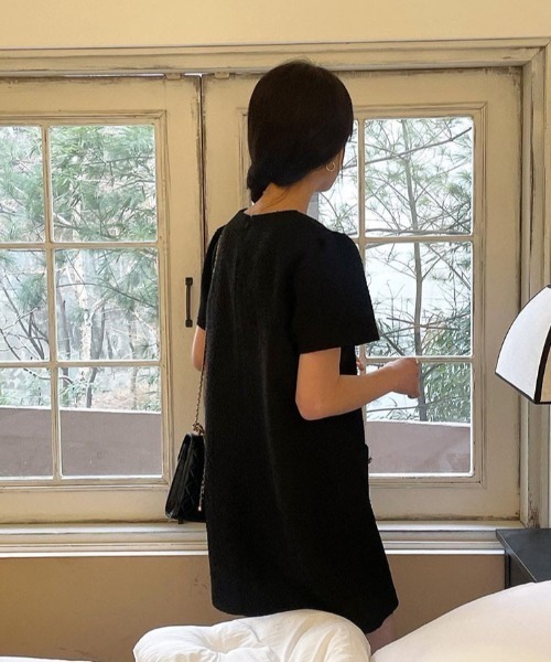 FAVORITO（ファヴォリート）の「ツイードワンピース（ワンピース・レディース・ピンク/ベージュ/ブラック・F）」の11枚目の写真