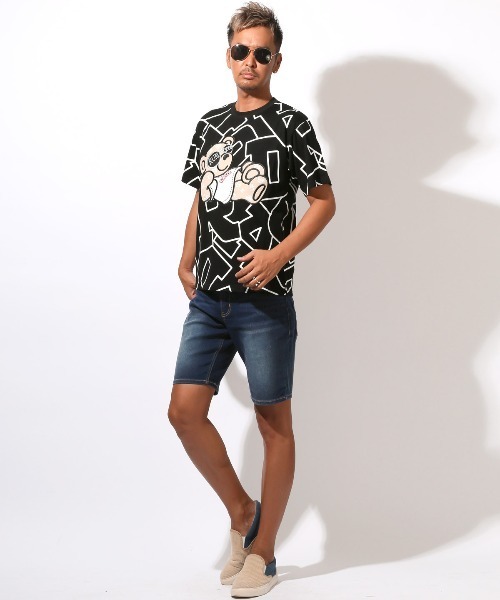 LUXSTYLE(ラグスタイル)の「接触冷感デニムショートパンツ(デニムパンツ・メンズ・ワンウォッシュ/ブルー系その他/ブルー/インディゴブルー・XXL/L/M/XL)」の11枚目の写真