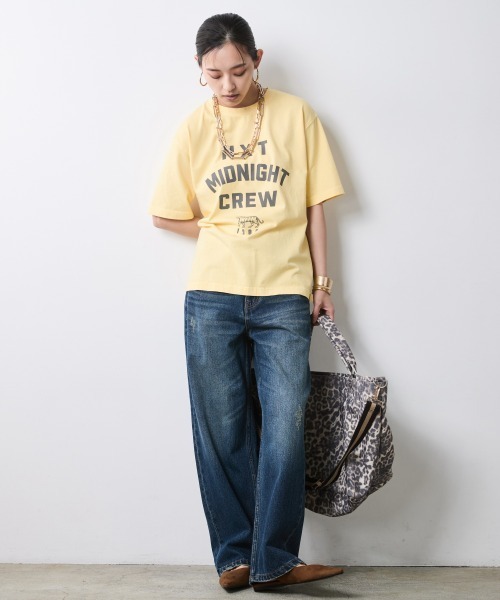 CHIC STYLE(シックスタイル)の「綿100%ワイドストレートデニムパンツ<大きいサイズ有>シックスタイル(その他パンツ・レディース・ネイビー系/ブルー系・73/84/80/76/106/98/96/92/88)」の17枚目の写真