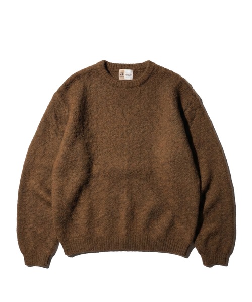 TOWNCRAFT（タウンクラフト）の「TOWNCRAFT / タウンクラフト MOHAIR SHAGGY CREW SWEATER モヘア シャギークルーネックセーター（ニット/セーター・メンズ・グレー/ブラウン/レッド/ブラック/イエロー/グリーン/オリーブ・SMALL/MEDIUM/LARGE）」の3枚目の写真