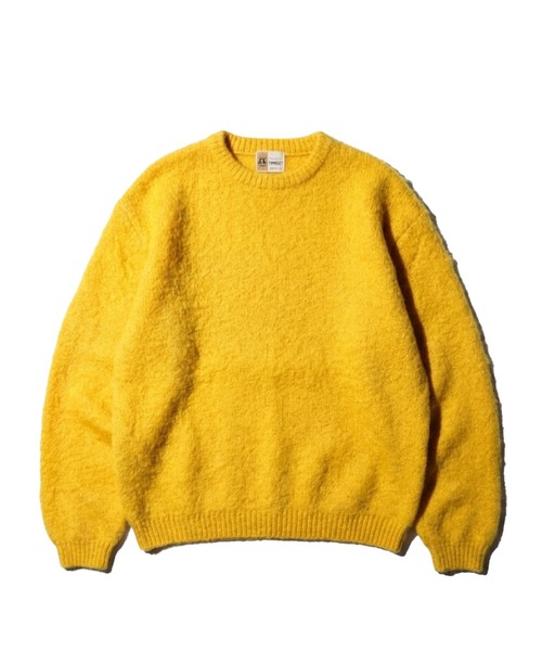 TOWNCRAFT（タウンクラフト）の「TOWNCRAFT / タウンクラフト MOHAIR SHAGGY CREW SWEATER モヘア シャギークルーネックセーター（ニット/セーター・メンズ・グレー/ブラウン/レッド/ブラック/イエロー/グリーン/オリーブ・SMALL/MEDIUM/LARGE）」の6枚目の写真