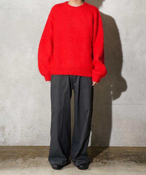 TOWNCRAFT（タウンクラフト）の「TOWNCRAFT / タウンクラフト MOHAIR SHAGGY CREW SWEATER モヘア シャギークルーネックセーター（ニット/セーター・メンズ・グレー/ブラウン/レッド/ブラック/イエロー/グリーン/オリーブ・SMALL/MEDIUM/LARGE）」の17枚目の写真