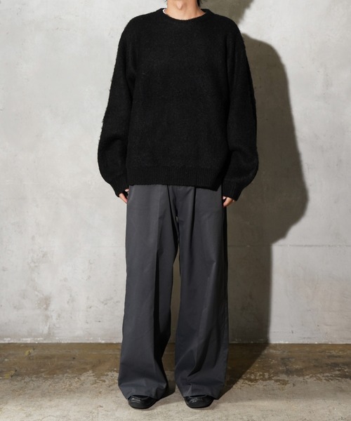 TOWNCRAFT（タウンクラフト）の「TOWNCRAFT / タウンクラフト MOHAIR SHAGGY CREW SWEATER モヘア シャギークルーネックセーター（ニット/セーター・メンズ・グレー/ブラウン/レッド/ブラック/イエロー/グリーン/オリーブ・SMALL/MEDIUM/LARGE）」の10枚目の写真