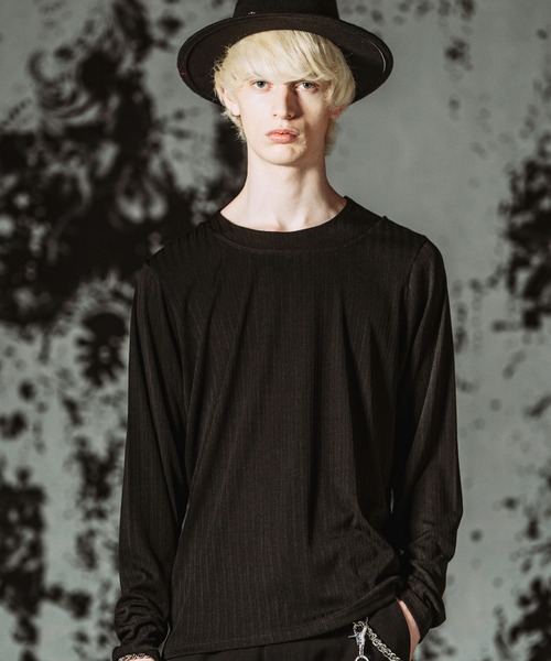 NO ID.(ノーアイディ)の「【NO ID.】Irregular Neck Pullover / イレギュラーネックPO(Tシャツ/カットソー・メンズ・ホワイト/ブラック/グレー・1/2)」の1枚目の写真