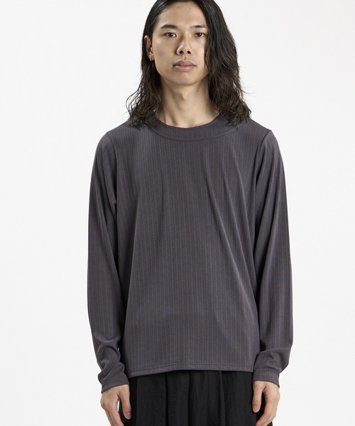 NO ID.(ノーアイディ)の「【NO ID.】Irregular Neck Pullover / イレギュラーネックPO(Tシャツ/カットソー・メンズ・ホワイト/ブラック/グレー・1/2)」の7枚目の写真