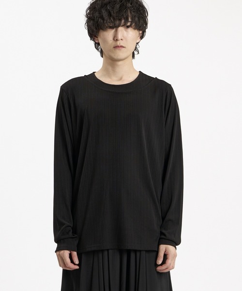 NO ID.(ノーアイディ)の「【NO ID.】Irregular Neck Pullover / イレギュラーネックPO(Tシャツ/カットソー・メンズ・ホワイト/ブラック/グレー・1/2)」の14枚目の写真