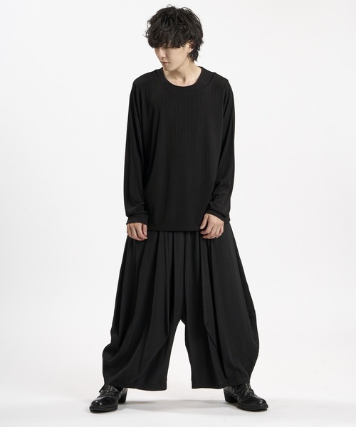 NO ID.(ノーアイディ)の「【NO ID.】Irregular Neck Pullover / イレギュラーネックPO(Tシャツ/カットソー・メンズ・ホワイト/ブラック/グレー・1/2)」の16枚目の写真