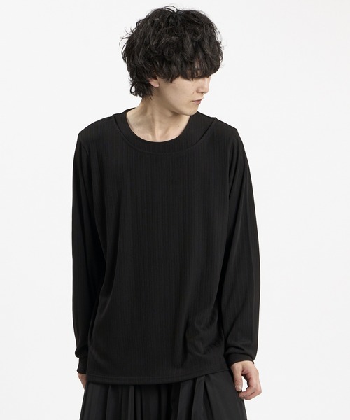 NO ID.(ノーアイディ)の「【NO ID.】Irregular Neck Pullover / イレギュラーネックPO(Tシャツ/カットソー・メンズ・ホワイト/ブラック/グレー・1/2)」の15枚目の写真