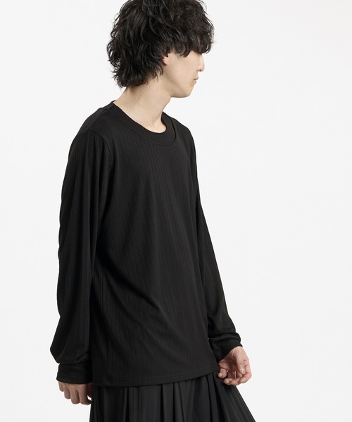 NO ID.(ノーアイディ)の「【NO ID.】Irregular Neck Pullover / イレギュラーネックPO(Tシャツ/カットソー・メンズ・ホワイト/ブラック/グレー・1/2)」の19枚目の写真