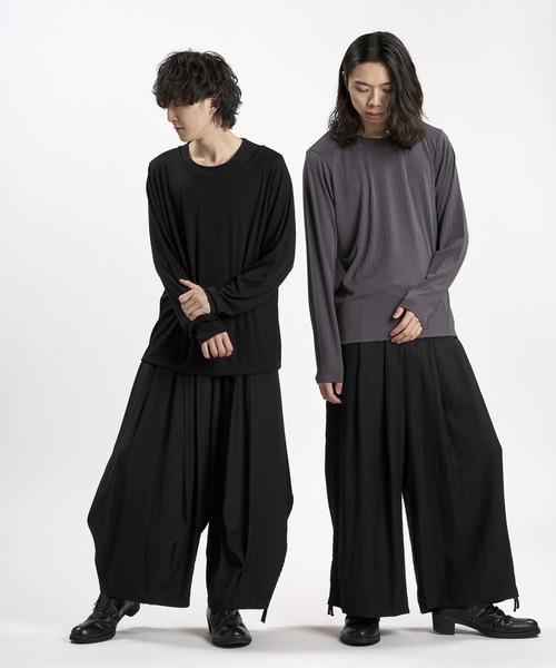 NO ID.(ノーアイディ)の「【NO ID.】Irregular Neck Pullover / イレギュラーネックPO(Tシャツ/カットソー・メンズ・ホワイト/ブラック/グレー・1/2)」の21枚目の写真