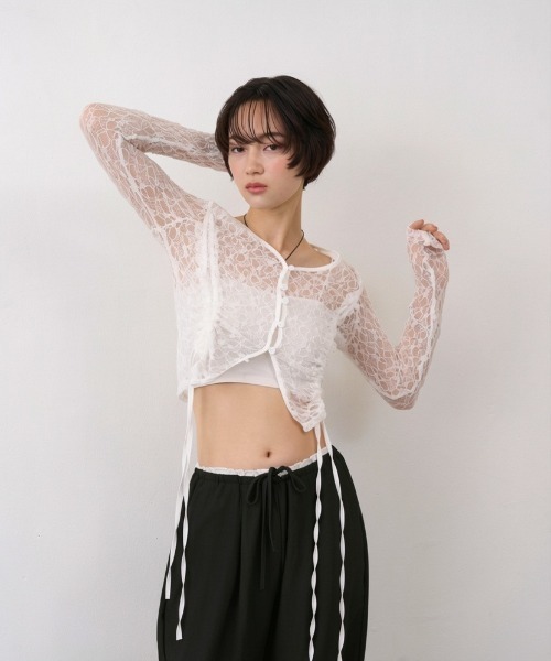 NUJOH(ヌゾ)の「Linen Touch Double Waist Wide Pants / リネンタッチダブルウエストワイドパンツ(その他パンツ・レディース・ネイビー/ブラック・FREE)」の9枚目の写真
