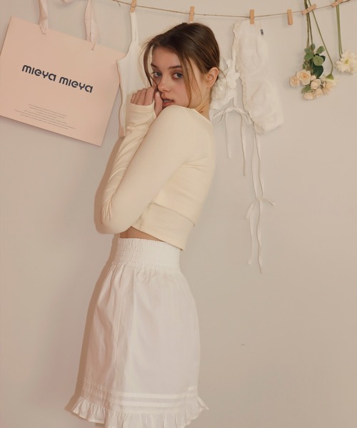 mieya mieya(ミーヤミーヤ)の「【mieya mieya】CANDY COLOR ENSEMBLE/キャンディーカラーアンサンブル(アンサンブル・レディース・ミント/ホワイト/レモンイエロー・FREE)」の9枚目の写真