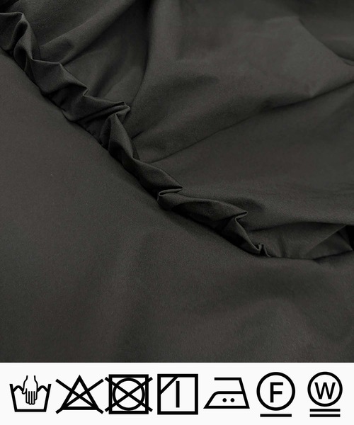 PICCIN PERLA（ピッチンペルラ）の「フリルボリュームスリーブティアードワンピース（ワンピース・レディース・ダークブラウン/ブラック・M）」の20枚目の写真