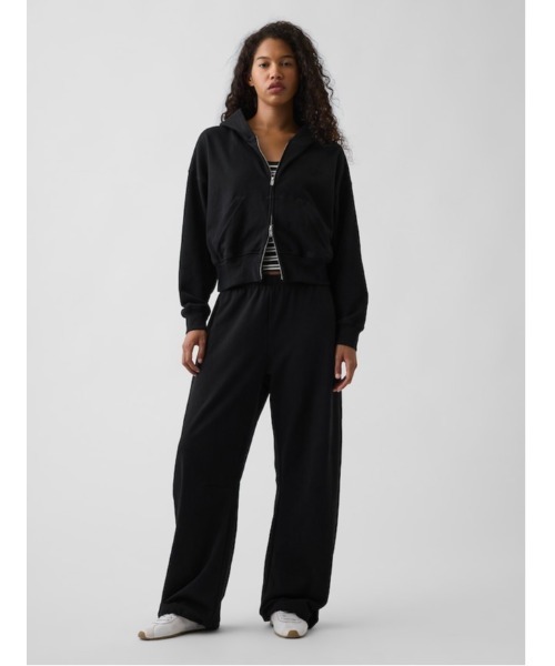 GAP（ギャップ）の「フレンチテリー GAP NYC オーバーサイズ ジップアップパーカー（パーカー・レディース・ブラウン/ブラック/グレー・XS/L/M/S/XXS/XL）」の7枚目の写真