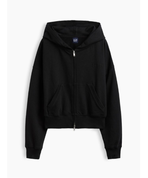 GAP（ギャップ）の「フレンチテリー GAP NYC オーバーサイズ ジップアップパーカー（パーカー・レディース・ブラウン/ブラック/グレー・XS/L/M/S/XXS/XL）」の9枚目の写真