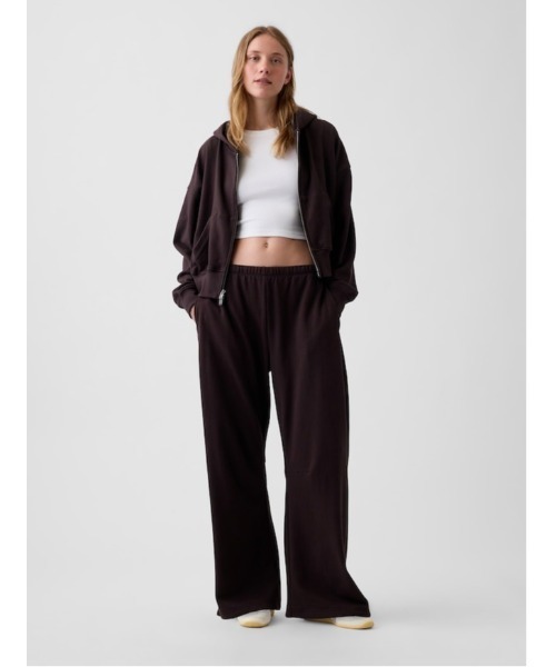GAP（ギャップ）の「フレンチテリー GAP NYC オーバーサイズ ジップアップパーカー（パーカー・レディース・ブラウン/ブラック/グレー・XS/L/M/S/XXS/XL）」の8枚目の写真