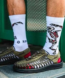 STANCE(スタンス)の「STANCE/スタンス ソックス "バート・クラック(Bert Krak)コラボモデル" SKELETON CREW A555C26SKE(ソックス/靴下)」