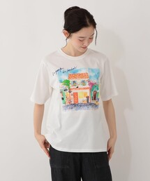 プリントTシャツ/miyo tsuchiya
