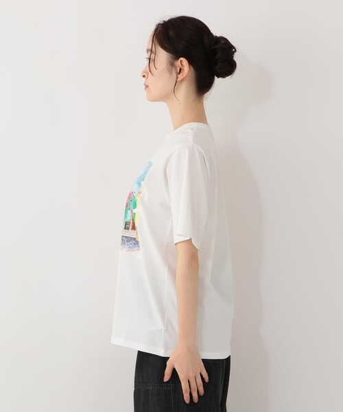 Afternoon Tea(アフタヌーンティー)の「プリントTシャツ/miyo tsuchiya(Tシャツ/カットソー・レディース・オフホワイト・MEDIUM)」の3枚目の写真