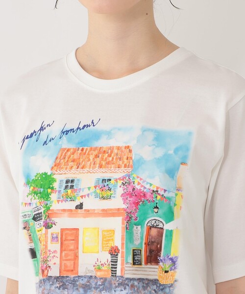 Afternoon Tea(アフタヌーンティー)の「プリントTシャツ/miyo tsuchiya(Tシャツ/カットソー・レディース・オフホワイト・MEDIUM)」の5枚目の写真