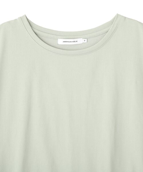 AMERICAN HOLIC(アメリカンホリック)の「【汗染み防止】異素材ペプラムプルオーバー(Tシャツ/カットソー・レディース・パープル/ブラック/カーキ系1/アイボリー・M/L)」の15枚目の写真