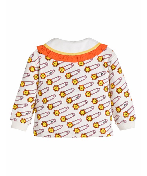 moimoln(モイモルン)の「フラワーピン柄ビッグカラートップス(Tシャツ/カットソー・キッズ・アイボリー・110cm/100cm/120cm/130cm/140cm)」の7枚目の写真
