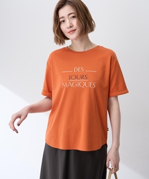 ロゴプリントTシャツ【接触冷感・UVカット・オーガニックコットンブレンド】