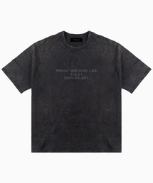 MOON FAIRY（ムーンフェアリー）の「UNIT ピグメント半袖Tシャツ[ブラック]（Tシャツ/カットソー）」