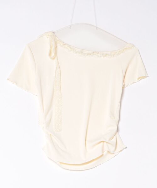 L LABEL(エルラベル)の「レースリボン付きTシャツ(Tシャツ/カットソー・レディース・ブルー/ホワイト/ピンク・FREE)」の20枚目の写真