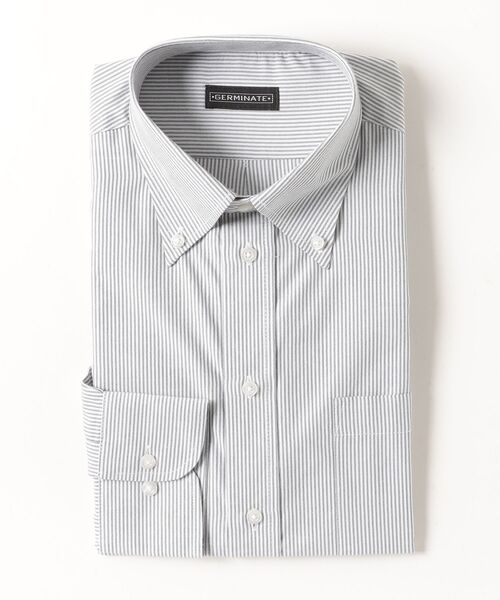 TETE HOMME(テットオム)の「アソート T/Cドレスシャツ / ボタンダウンビジネスシャツ(シャツ/ブラウス・メンズ・サックスブルー/ブラック系1/ブルー/ホワイト系1・MEDIUM/X-LARGE/LARGE)」の2枚目の写真