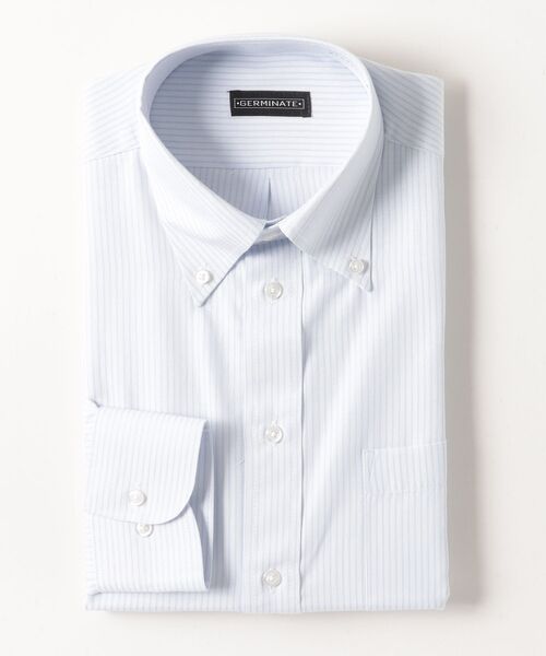 TETE HOMME(テットオム)の「アソート T/Cドレスシャツ / ボタンダウンビジネスシャツ(シャツ/ブラウス・メンズ・サックスブルー/ブラック系1/ブルー/ホワイト系1・MEDIUM/X-LARGE/LARGE)」の3枚目の写真