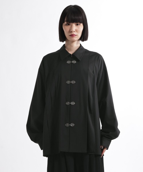 HARE(ハレ)の「【SET UP対応】YOSEタックメタルボタンシャツLS(HARE)(シャツ/ブラウス・メンズ・ブラック/グレー系その他2/グレー系その他3・FREE)」の17枚目の写真