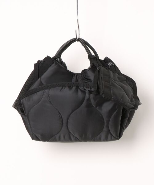 Scrap Book（スクラップブック）の「【POMTATA】LINER ENVAN TOTE S（トートバッグ・レディース・ブラック/グリーン・FREE）」の2枚目の写真