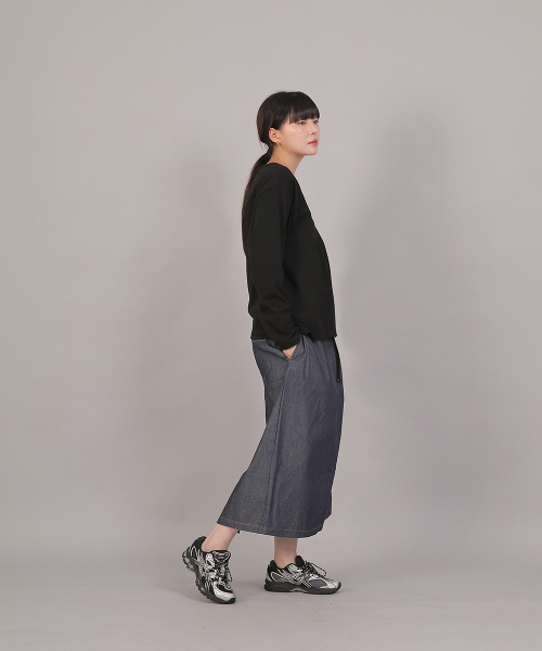 SAINTCREW(セントクルー)の「オーバーサイズ16sコットンVネック長袖TシャツCOL-8A19ブラック(Tシャツ/カットソー・レディース・その他・FREE)」の10枚目の写真