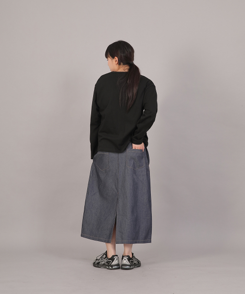 SAINTCREW(セントクルー)の「オーバーサイズ16sコットンVネック長袖TシャツCOL-8A19ブラック(Tシャツ/カットソー・レディース・その他・FREE)」の11枚目の写真