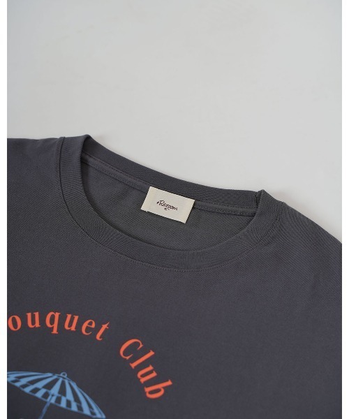 #Re:room(リルーム)の「ブーケクラブカラープリントTシャツ(Tシャツ/カットソー・メンズ・ホワイト/ライトブラック・S-M)」の19枚目の写真