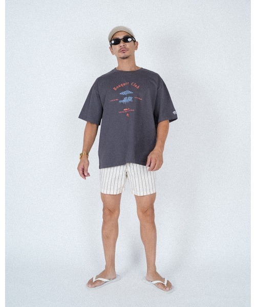 #Re:room(リルーム)の「ブーケクラブカラープリントTシャツ(Tシャツ/カットソー・メンズ・ホワイト/ライトブラック・S-M)」の15枚目の写真
