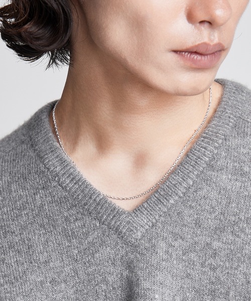 SINSS（シンス）の「Fox blend V-neck knit / フォックスブレンドVネックニット（ニット/セーター・メンズ・レッド/チャコール/ブルー/ライトグレー・LARGE/MEDIUM/SMALL/X-SMALL）」の15枚目の写真