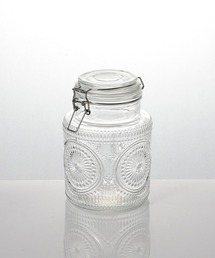 DULTON（ダルトン）の「GLASS JAR MARGARET S/ガラス 保存容器 花柄（キッチンツール）」