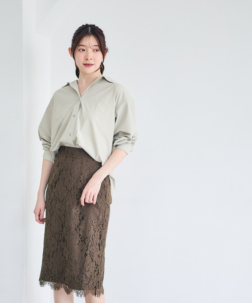 12Twelve Agenda（トゥエルブ　アジェンダ）の「高機能ベーシックシャツ（シャツ/ブラウス・レディース・オフホワイト・M）」の11枚目の写真