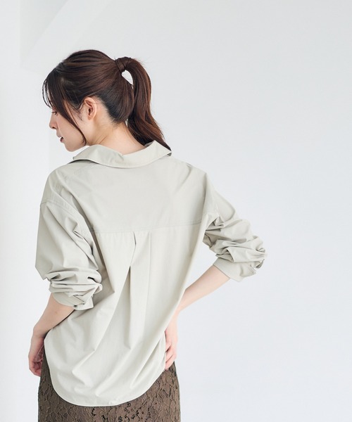 12Twelve Agenda（トゥエルブ　アジェンダ）の「高機能ベーシックシャツ（シャツ/ブラウス・レディース・オフホワイト・M）」の9枚目の写真