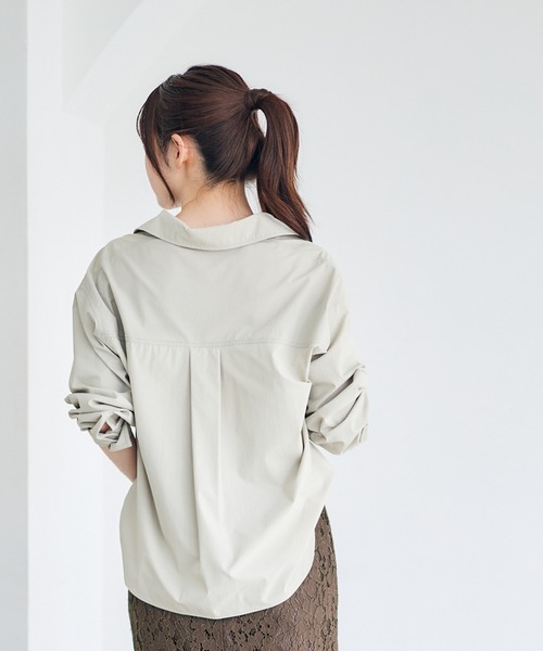 12Twelve Agenda（トゥエルブ　アジェンダ）の「高機能ベーシックシャツ（シャツ/ブラウス・レディース・オフホワイト・M）」の10枚目の写真